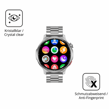 Flexible TPU-Folie passend zugeschnitten für Fitdafit 1.52 Zoll Smartwatch, vollständige Abdeckung