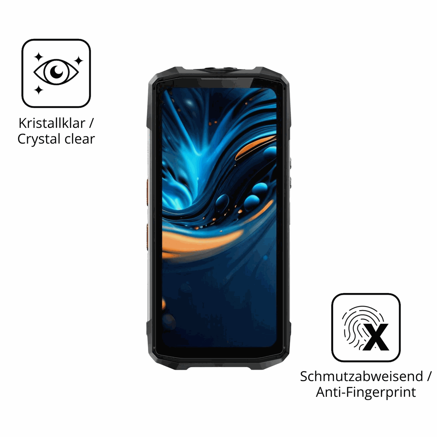 Flexible TPU-Folie passend zugeschnitten f�r Fossibot F113, vollst�ndige Abdeckung