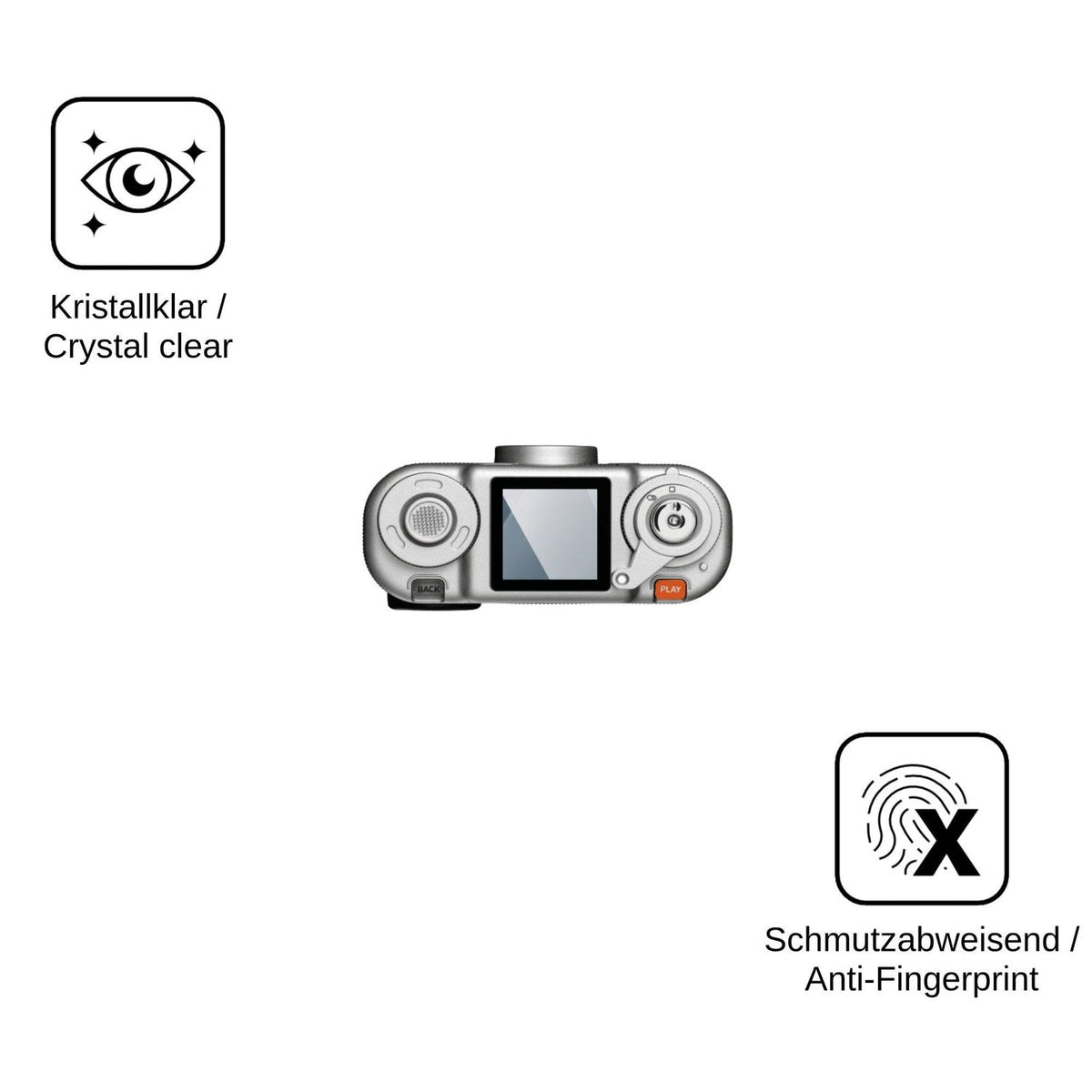 2x Screen Protector for Fujifilm instax Pal 2 Flexible Glass 9H dipos