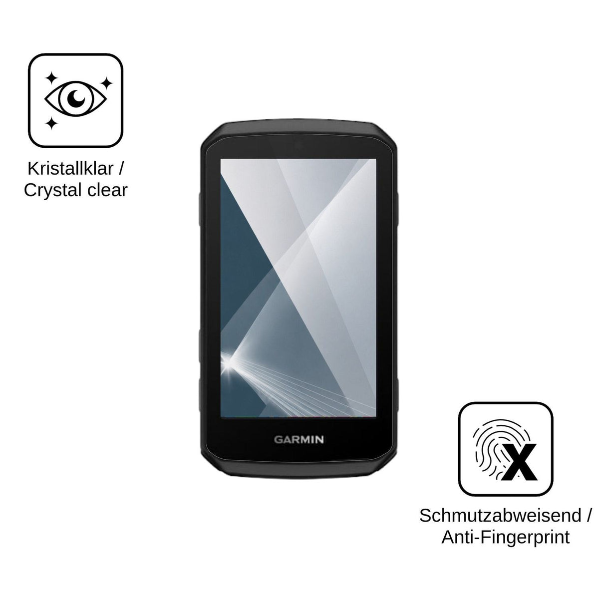 2x Screen Protector for Garmin Edge 1060 Flexible Glass 9H dipos