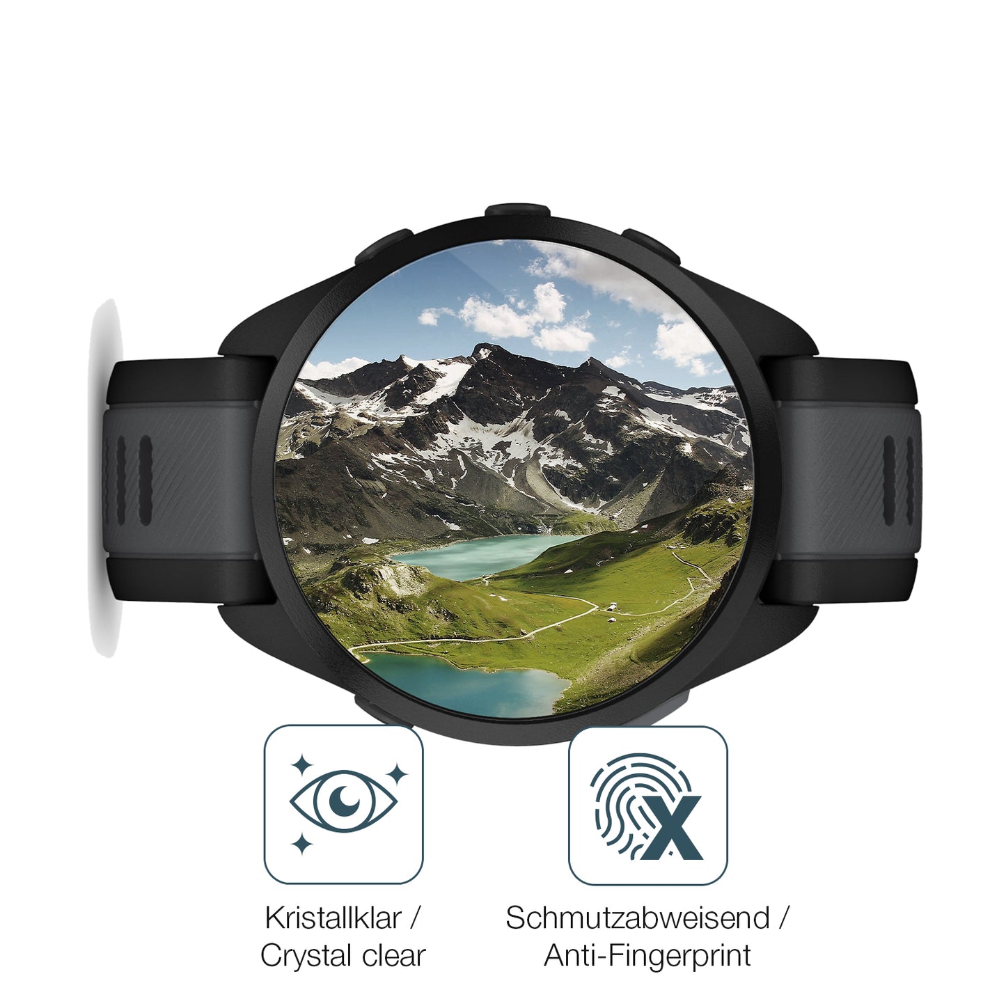 Flexible TPU-Folie passend zugeschnitten für Garmin Forerunner 165, vollständige Abdeckung