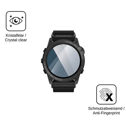 2x Screen Protector for Garmin tactix 7 Pro Ballistics Edition Flexible Glass 9H dipos