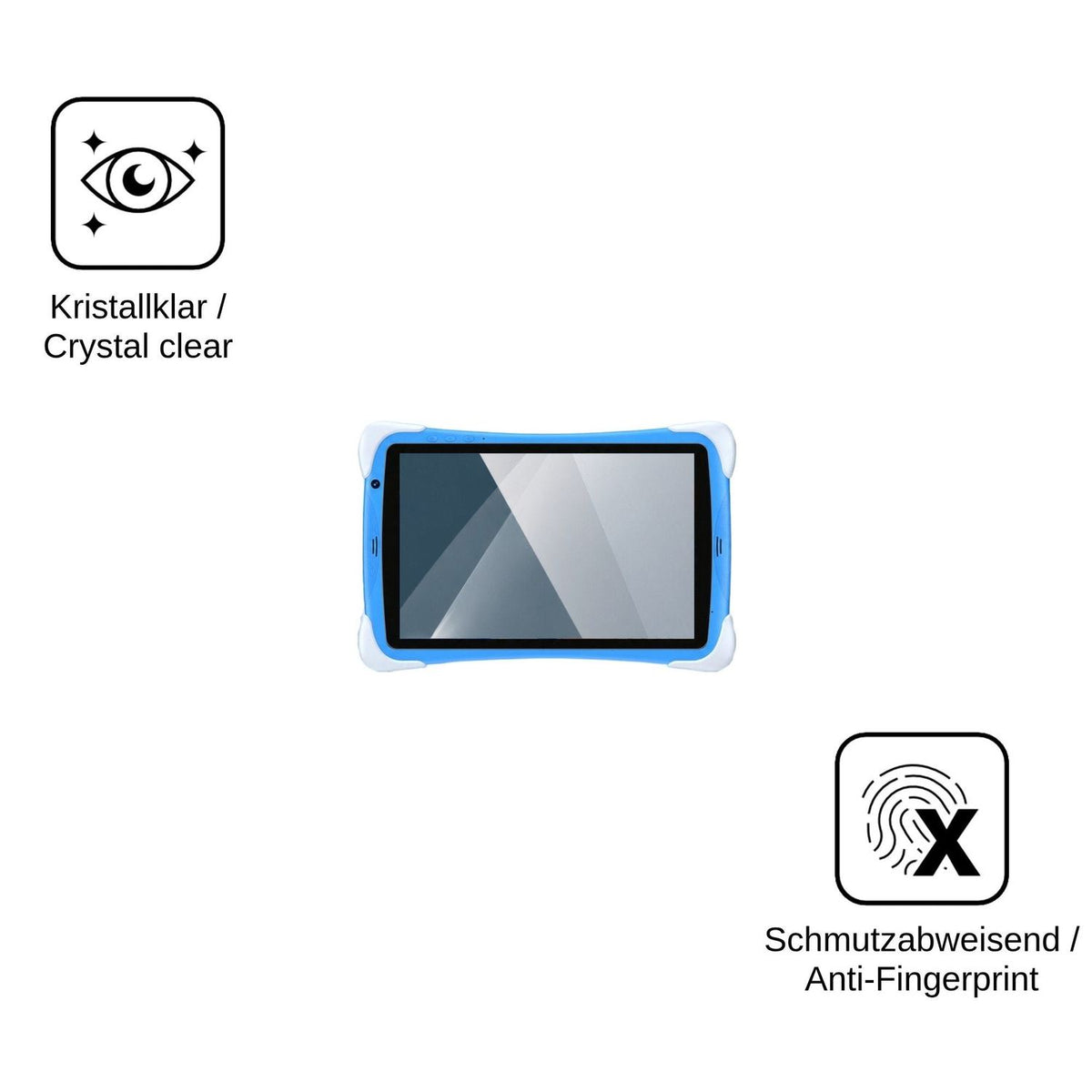 2x Screen Protector for Gezoon Kinder Tab 10 Flexible Glass 9H dipos
