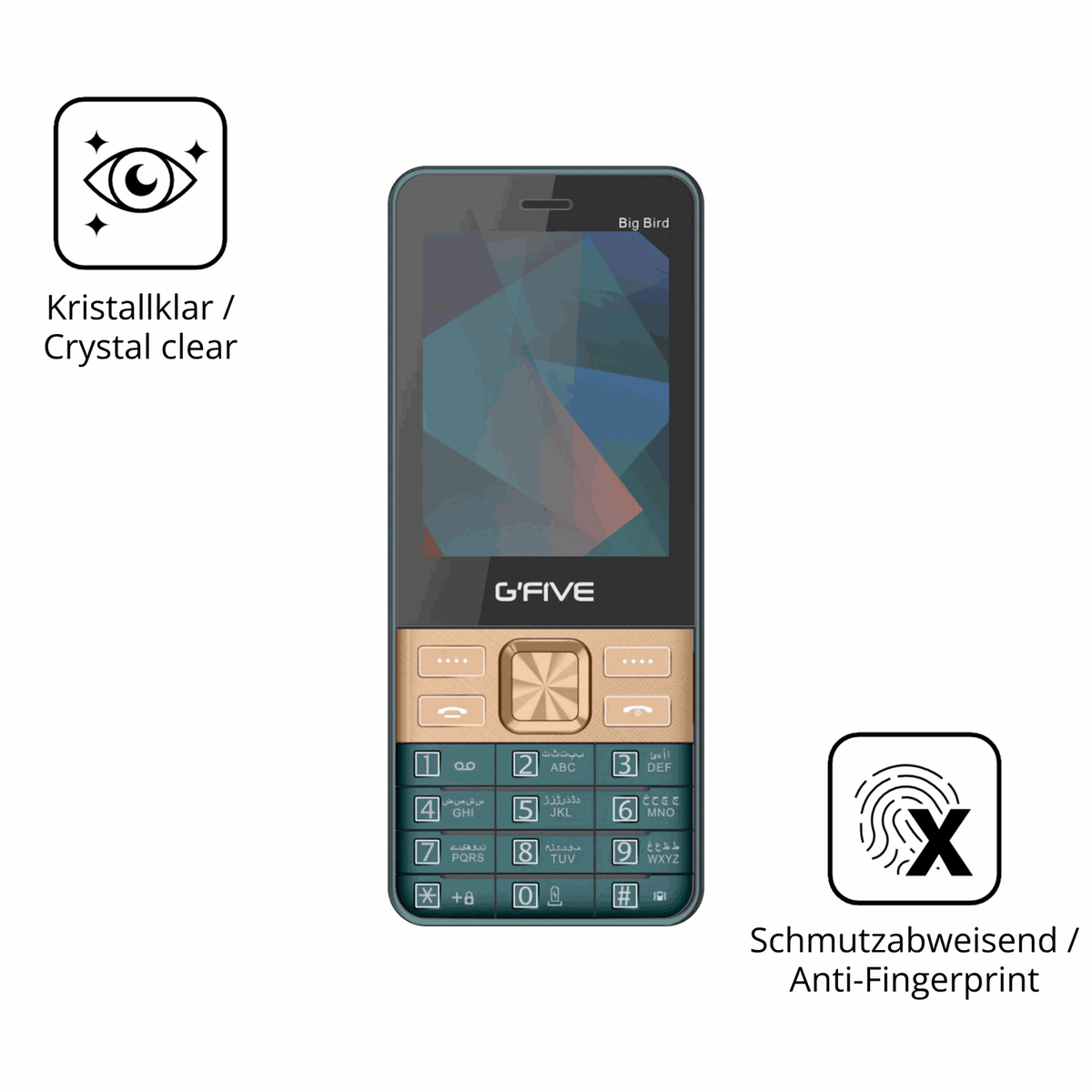 Flexible TPU-Folie passend zugeschnitten für GFive Big Bird New, vollständige Abdeckung