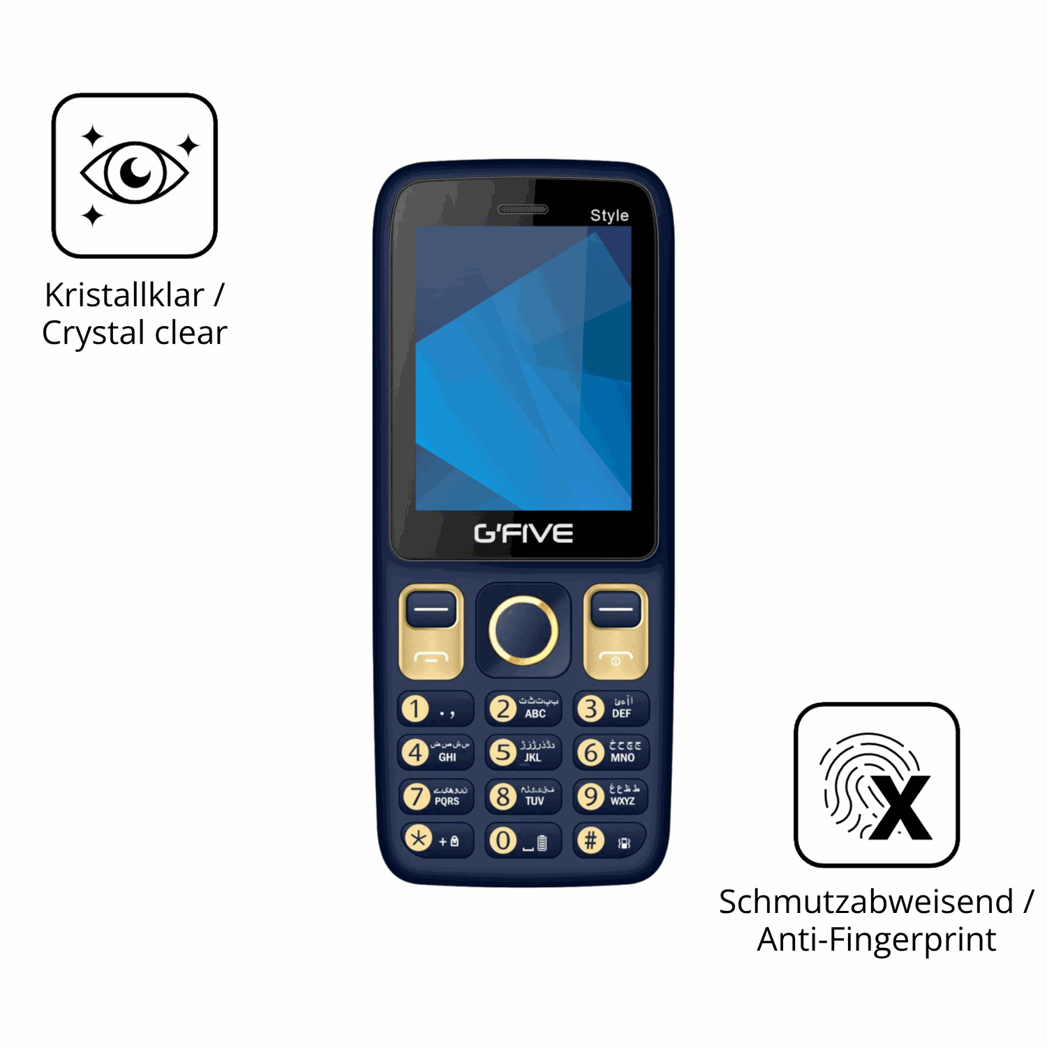 Flexible TPU-Folie passend zugeschnitten für GFive Style New, vollständige Abdeckung