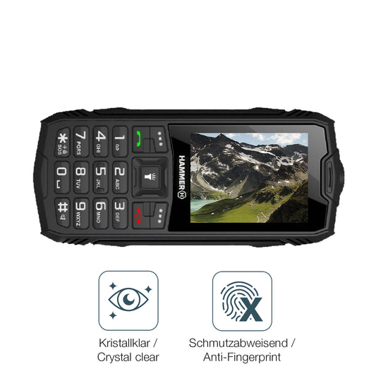 Schutz gegen Kratzer auf dem Hammer Rock LTE Glas durch Schlüssel oder Ähnliches