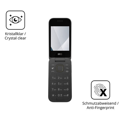 Flexible TPU-Folie passend zugeschnitten für HMD 2660 Flip 4G, vollständige Abdeckung