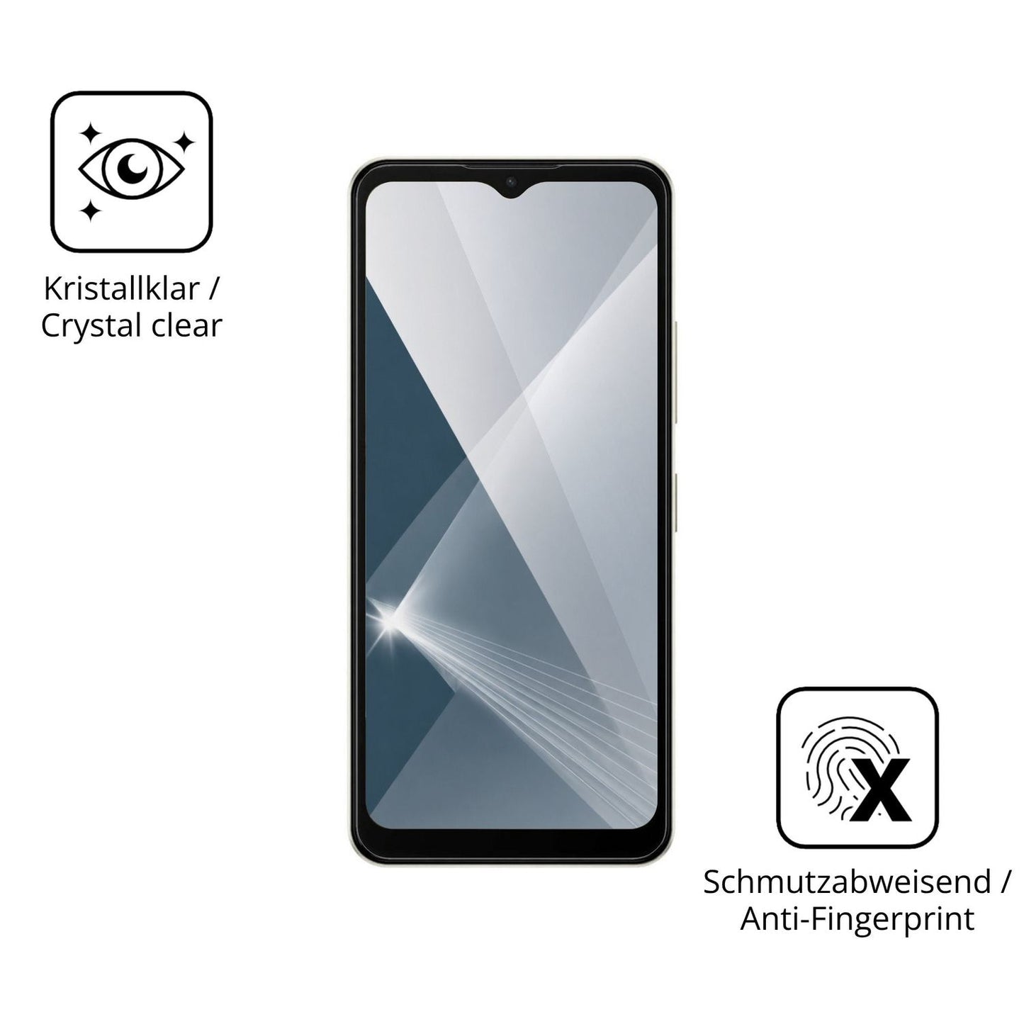 Flexible TPU-Folie passend zugeschnitten für HMD Arc 2, vollständige Abdeckung