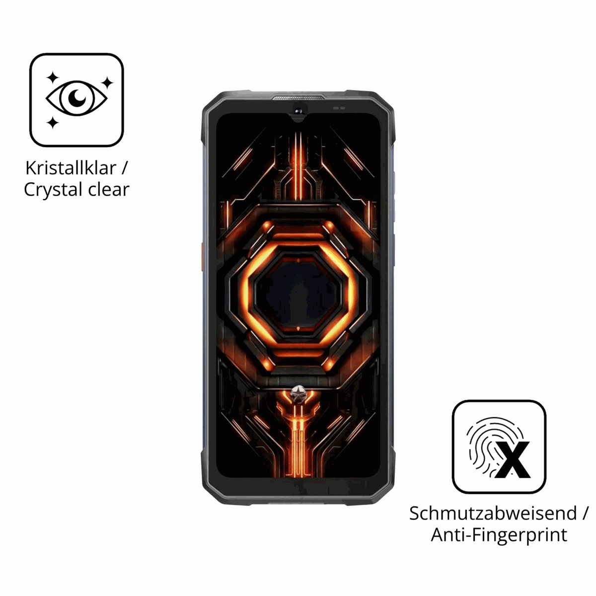 Flexible TPU-Folie passend zugeschnitten für Hotwav Cyber 17, vollständige Abdeckung