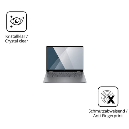 Flexible TPU-Folie passend zugeschnitten für HP OmniBook X Flip 14-fk0773ng, vollständige Abdeckung