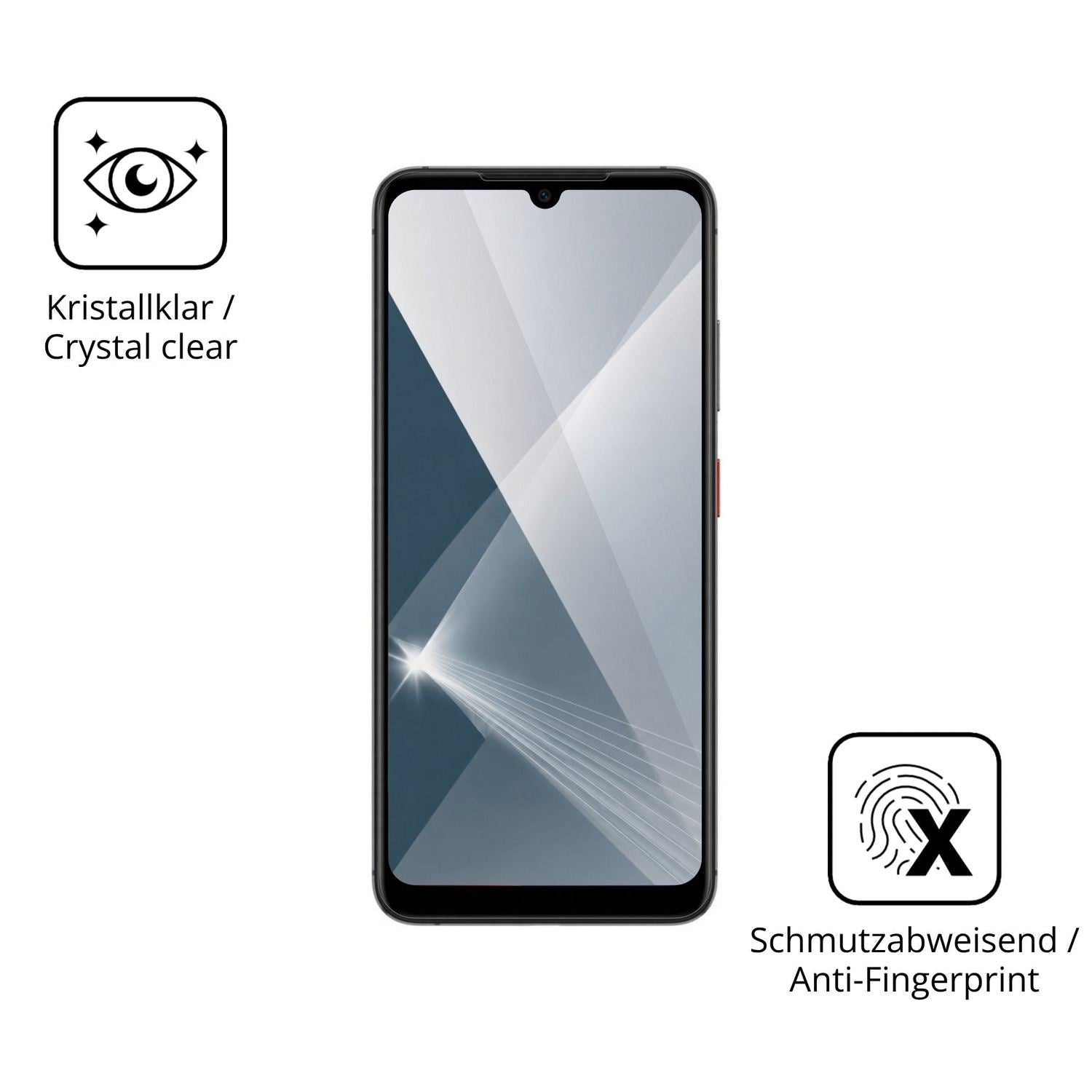 Flexible TPU-Folie passend zugeschnitten für HTC Wildfire E7 Life, vollständige Abdeckung