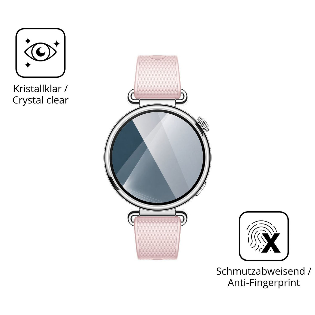 Flexible TPU-Folie passend zugeschnitten für Huawei Watch GT 7 41 mm, vollständige Abdeckung