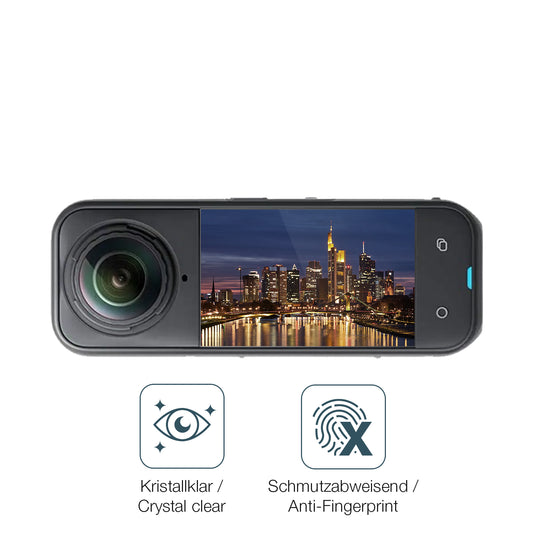 Schutz gegen Kratzer auf dem Insta360 X5 Glas durch Schlüssel oder Ähnliches