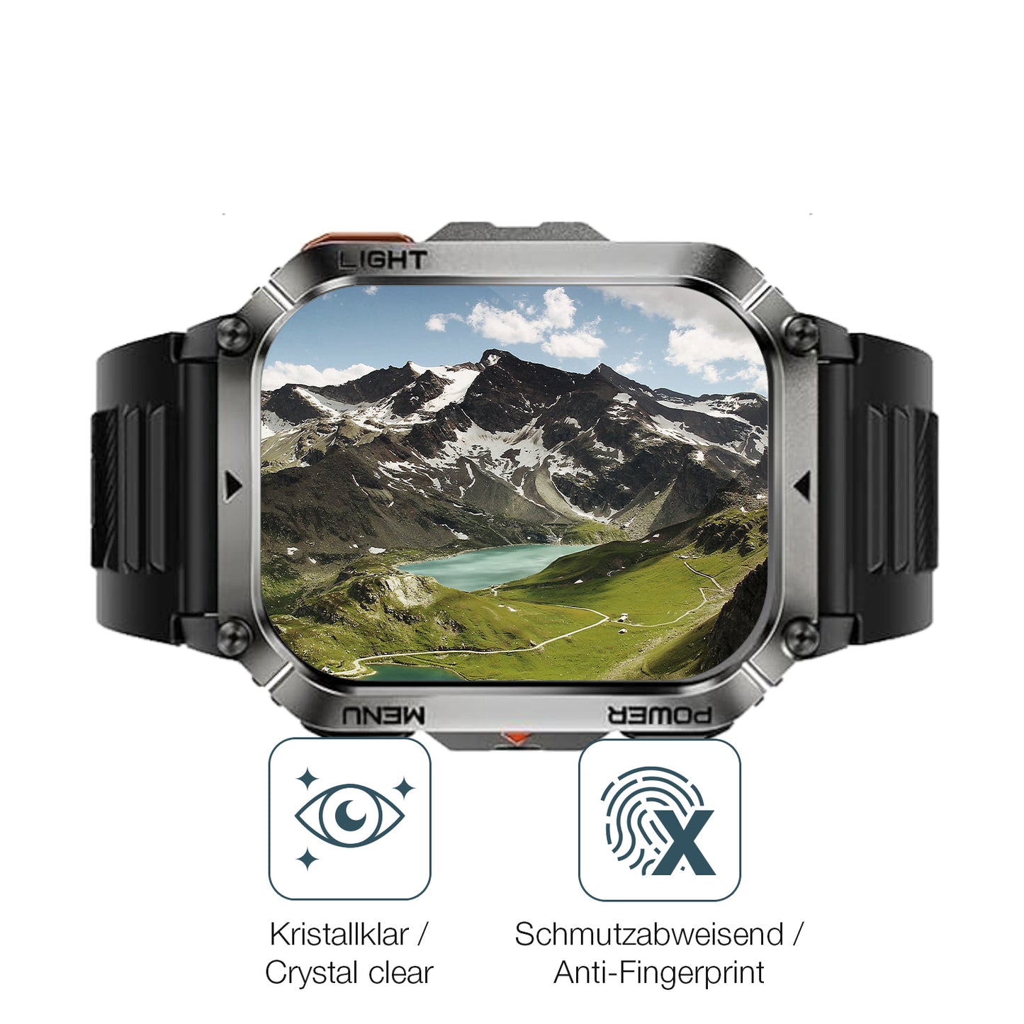 Schutz gegen Kratzer auf dem Iowodo W70 Pro 2.01 Zoll Glas durch Schlüssel oder Ähnliches