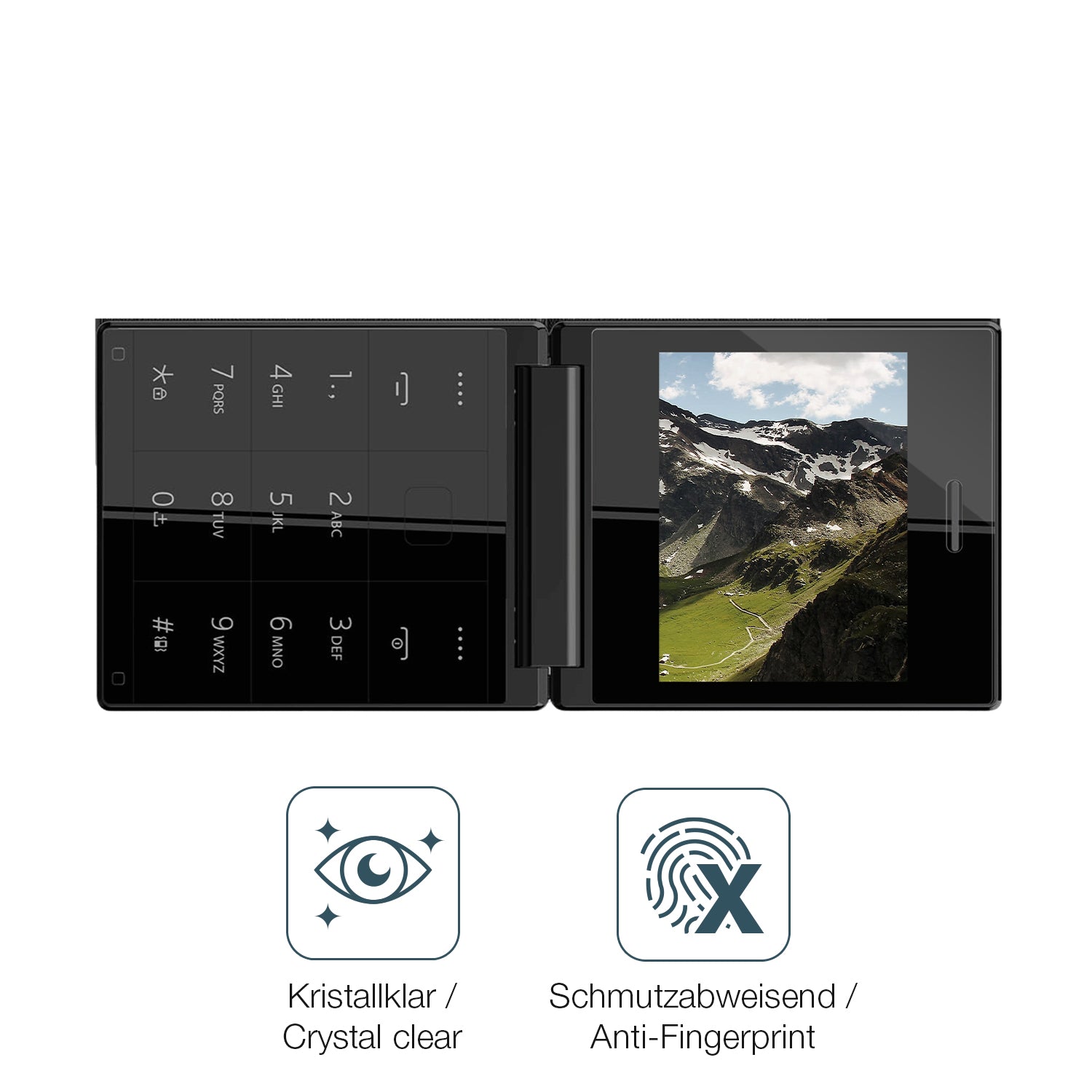 Flexible TPU-Folie passend zugeschnitten für Itel Flip One, vollständige Abdeckung