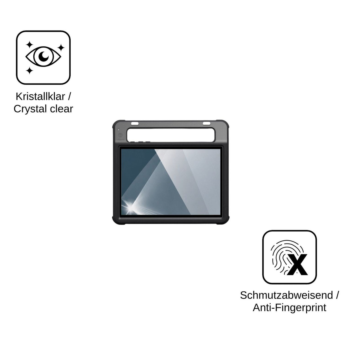 2x Screen Protector for Jabbla Vibe 12 Plus Flexible Glass 9H dipos