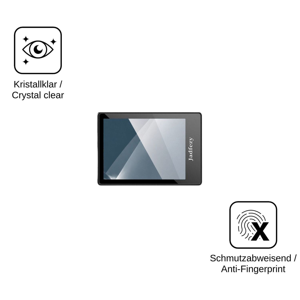 2x Screen Protector for Jadfezy Action Cam K-06 Flexible Glass 9H dipos
