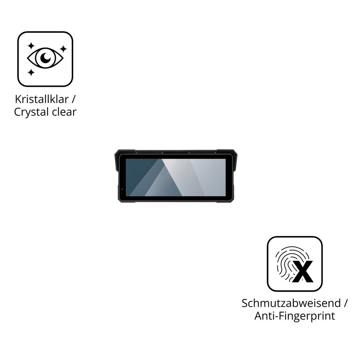 Flexible TPU-Folie passend zugeschnitten für Jansite MT36 8.1 Zoll, vollständige Abdeckung