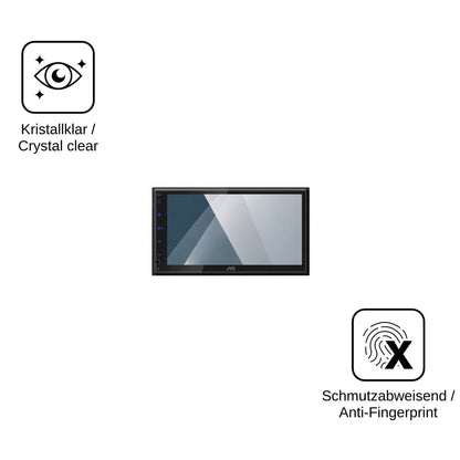 2x Screen Protector for JVC KW-M593BT Flexible Glass 9H dipos