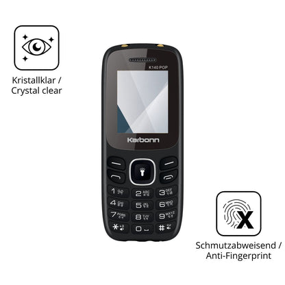 Flexible TPU-Folie passend zugeschnitten für Karbonn K140 Pop, vollständige Abdeckung