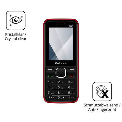 Flexible TPU-Folie passend zugeschnitten für Karbonn K31, vollständige Abdeckung
