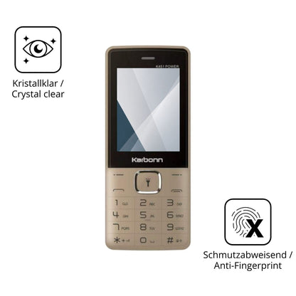 Flexible TPU-Folie passend zugeschnitten für Karbonn K451 Power, vollständige Abdeckung