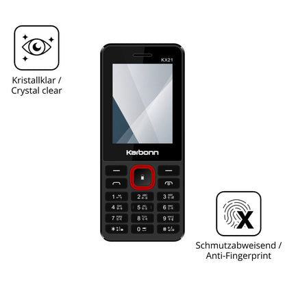 Flexible TPU-Folie passend zugeschnitten für Karbonn KX21, vollständige Abdeckung