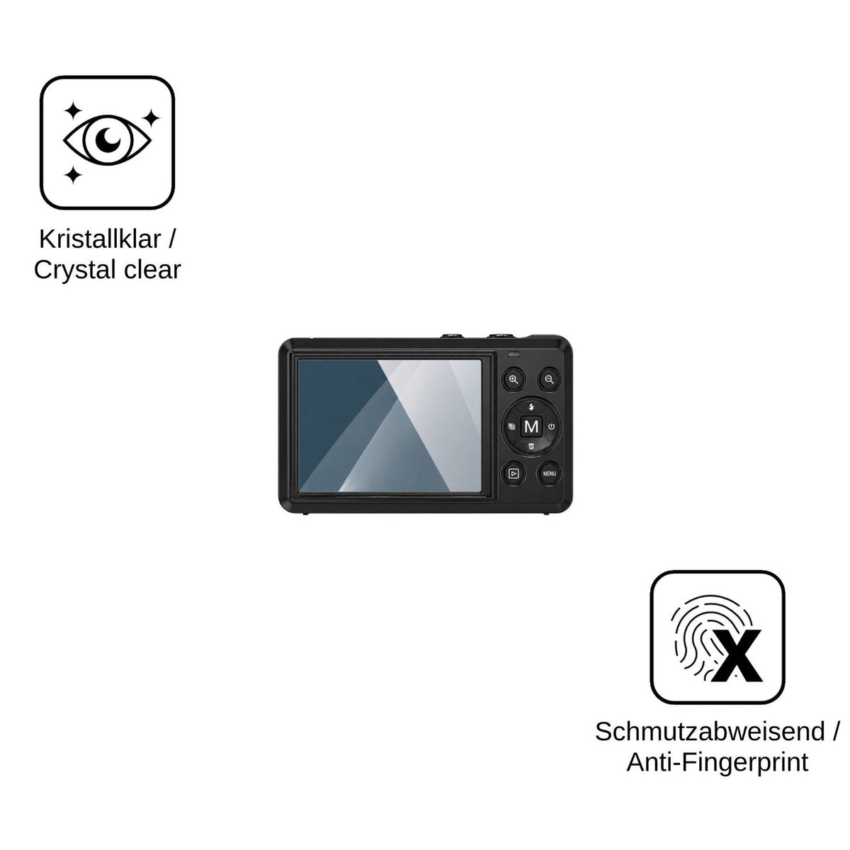 2x Screen Protector for KeyFlash 07802 Flexible Glass 9H dipos