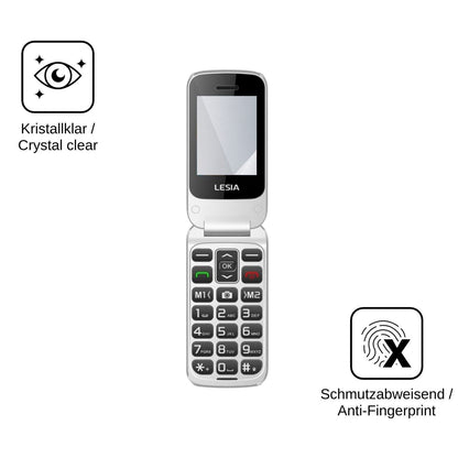 2x Screen Protector for LESIA F1 Flexible Glass 9H dipos