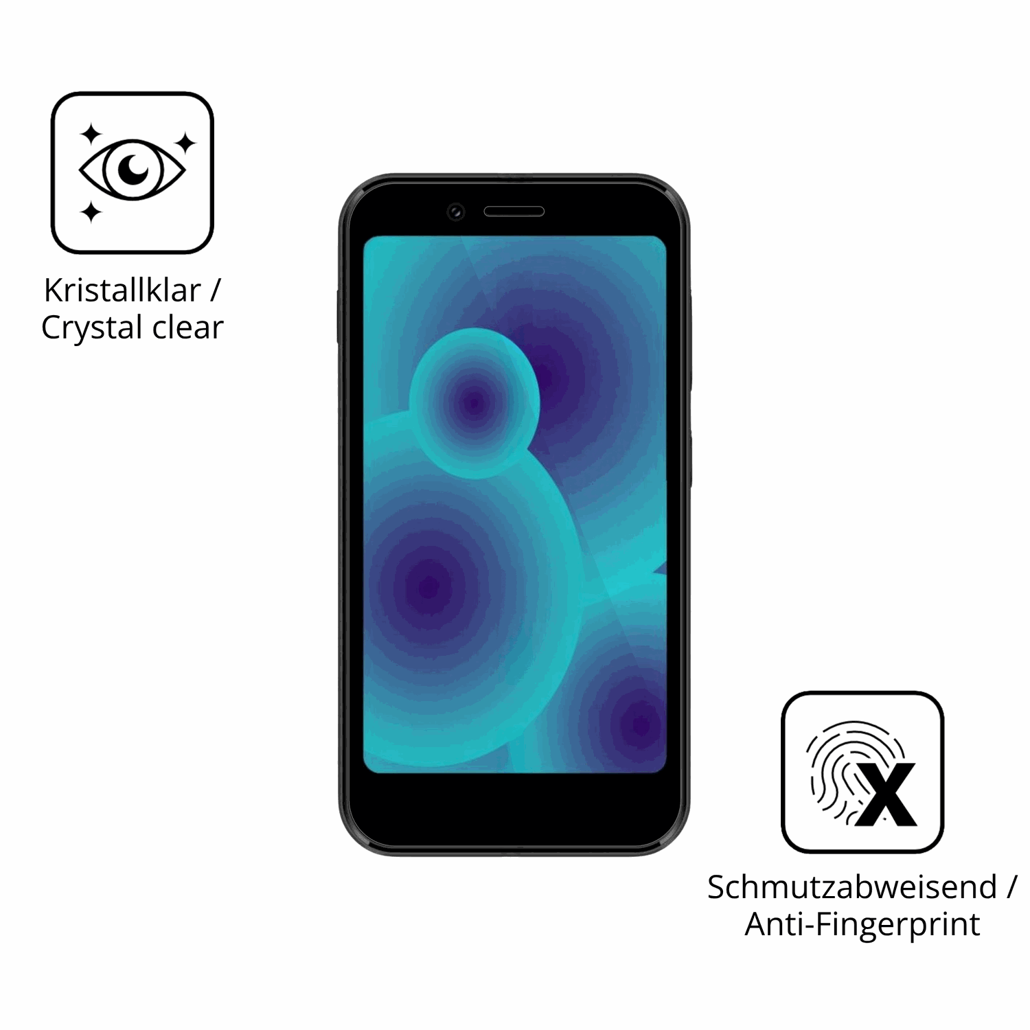 Flexible TPU-Folie passend zugeschnitten für Logicom Link, vollständige Abdeckung