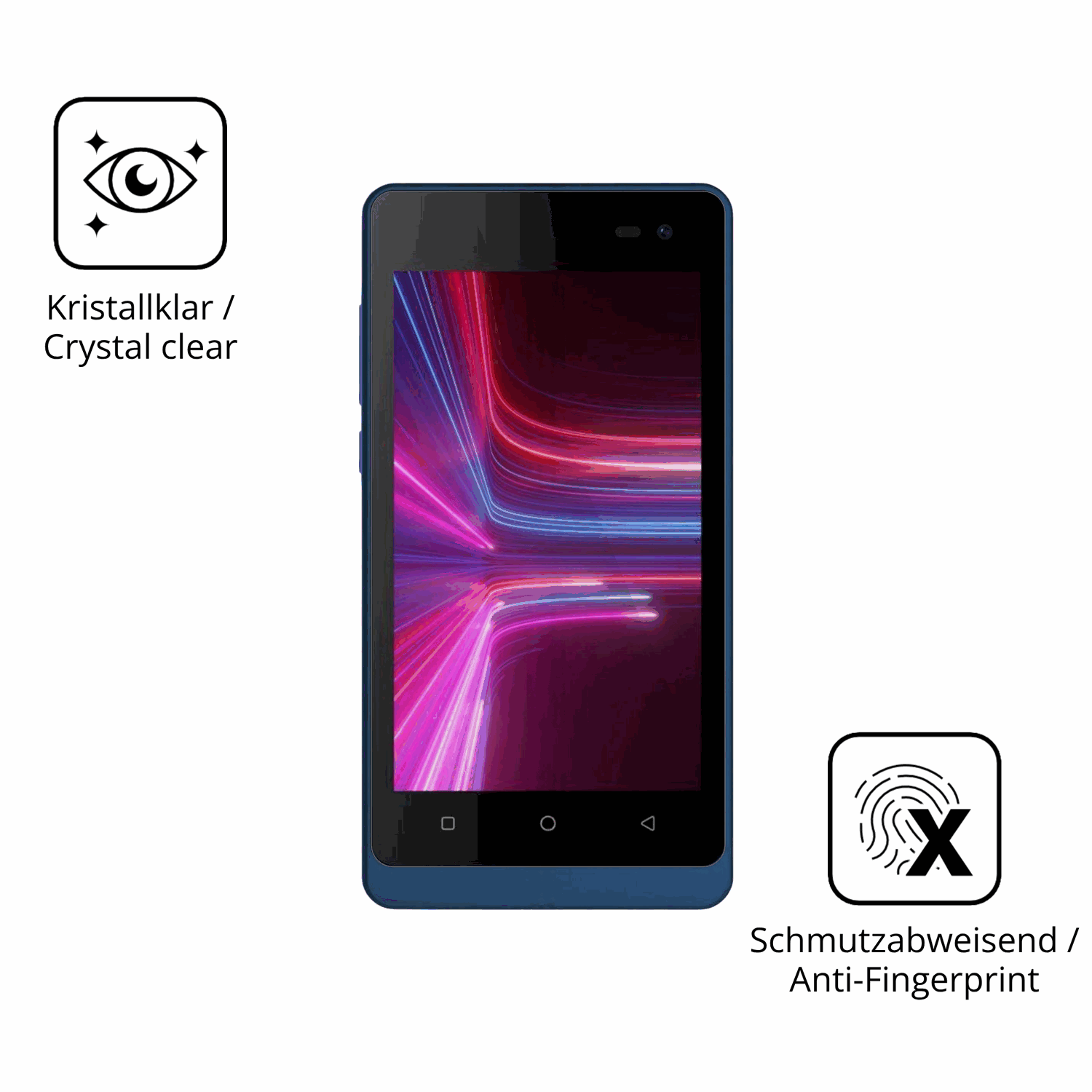 Flexible TPU-Folie passend zugeschnitten f�r Logicom Wave, vollst�ndige Abdeckung