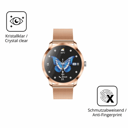 Flexible TPU-Folie passend zugeschnitten für LWEARKD 1.27 Zoll AMOLED Smartwatch, vollständige Abdeckung
