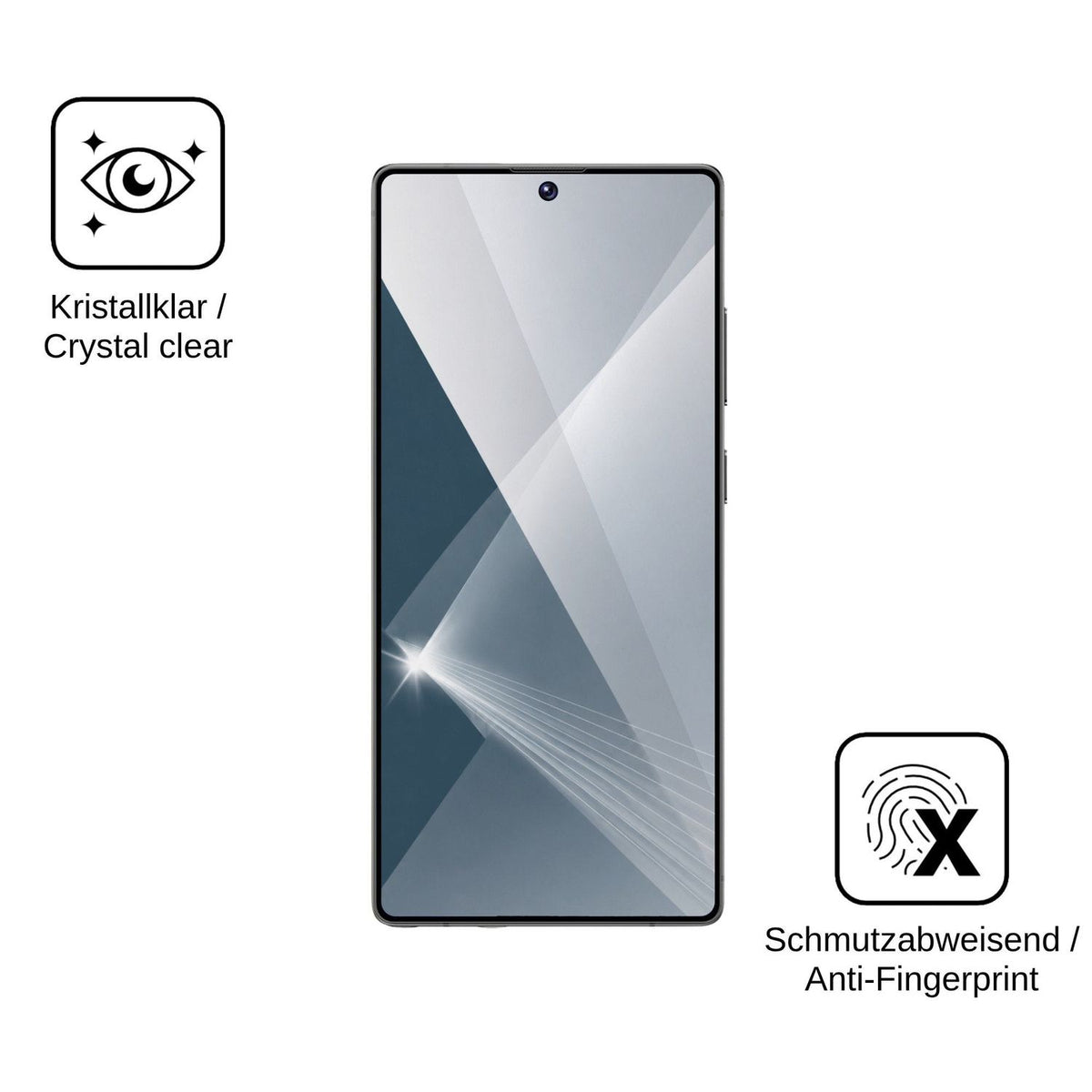 2x Screen Protector for Maustron G26 Ultra Flexible Glass 9H dipos