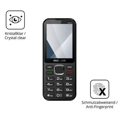 Flexible TPU-Folie passend zugeschnitten für MaxCom Classic MM282 4G, vollständige Abdeckung
