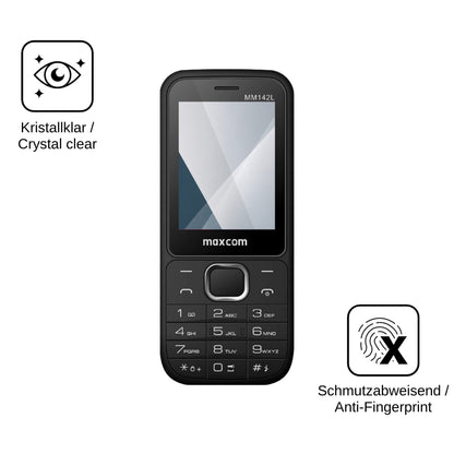 2x Screen Protector for MaxCom MM142L Flexible Glass 9H dipos