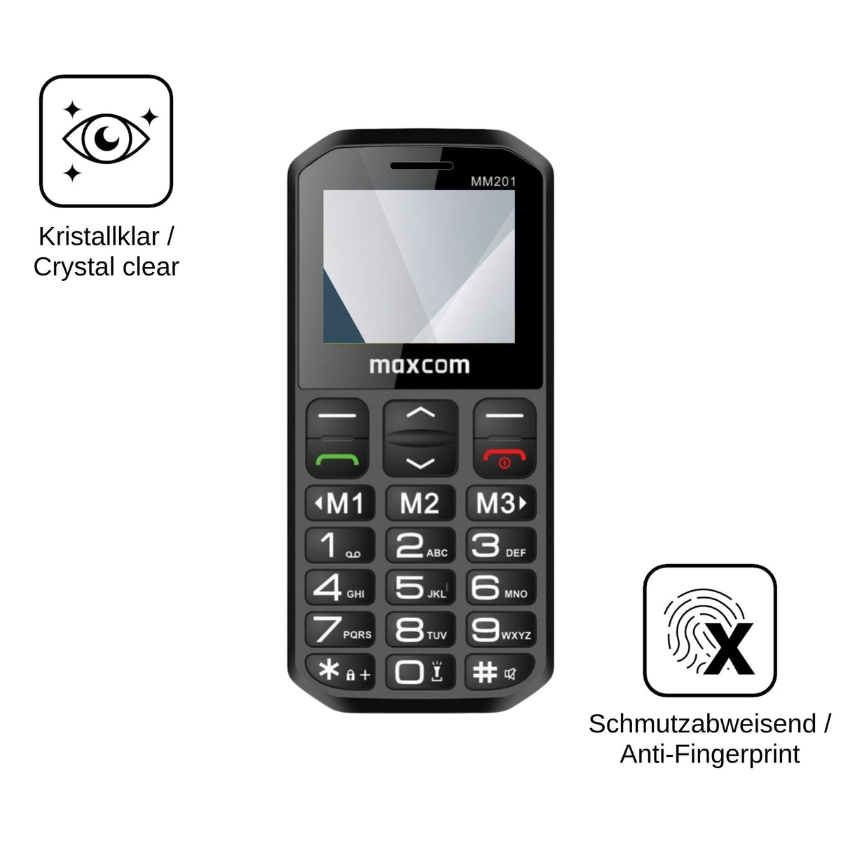 2x Screen Protector for MaxCom MM201 Flexible Glass 9H dipos