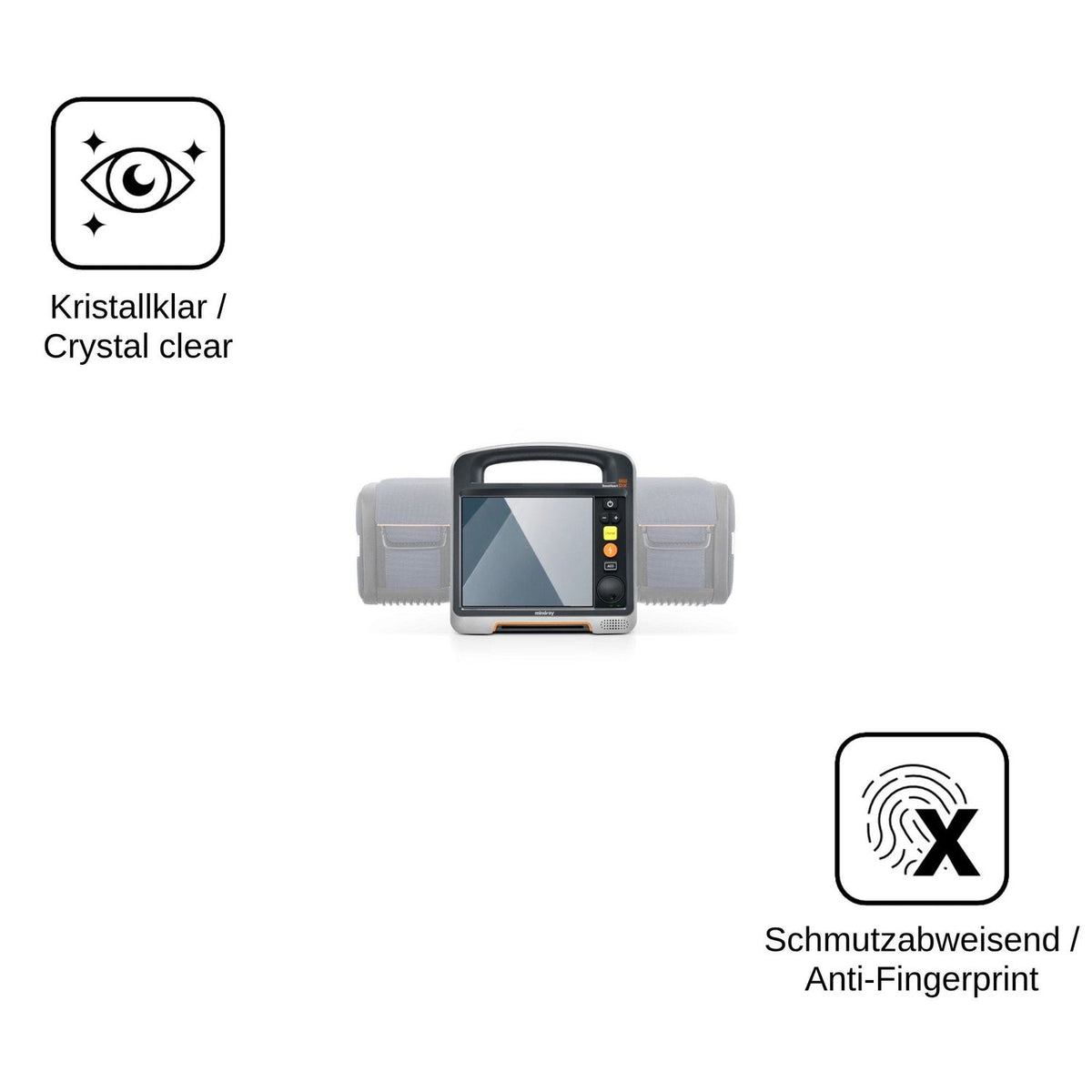2x Screen Protector for Mindray Beneheart DX Flexible Glass 9H dipos