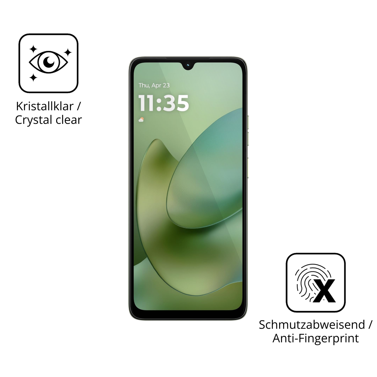 Flexible TPU-Folie passend zugeschnitten f�r Motorola Moto G06, vollst�ndige Abdeckung