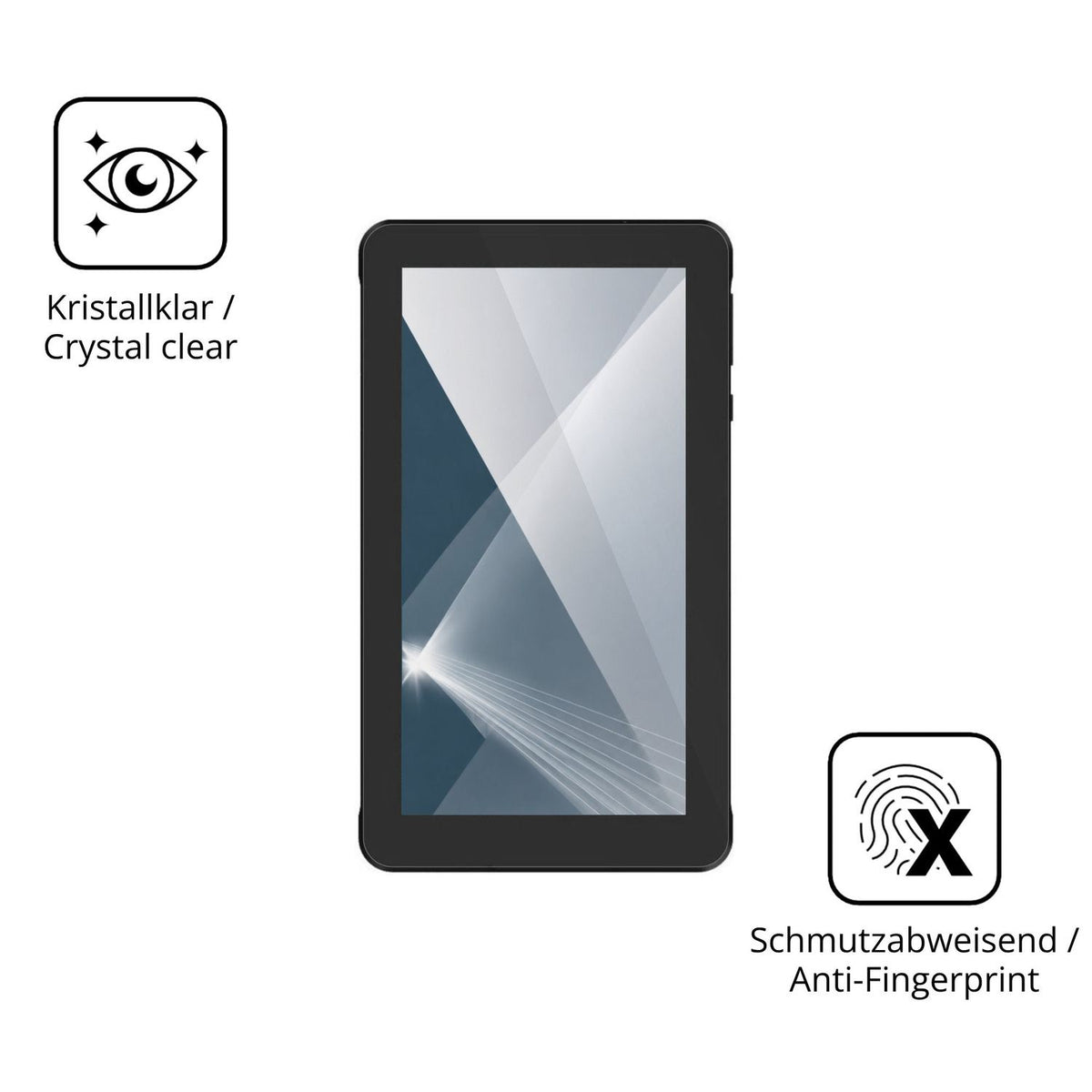 Flexible TPU-Folie passend zugeschnitten für Myria MY8300, vollständige Abdeckung