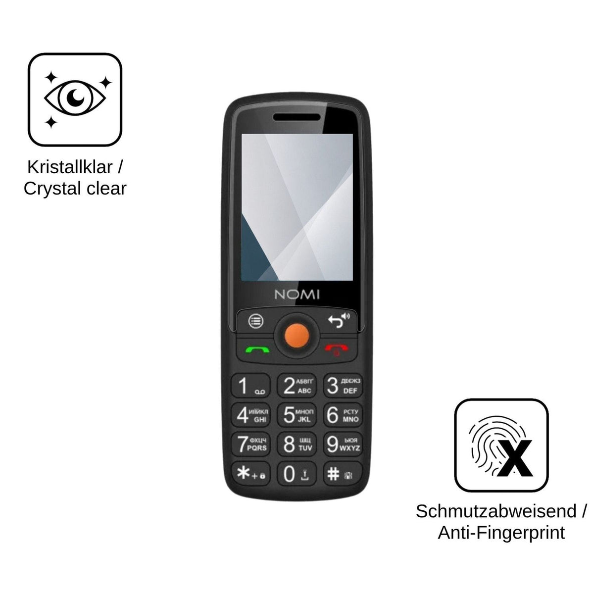 2x Screen Protector for Nomi i2440 Flexible Glass 9H dipos
