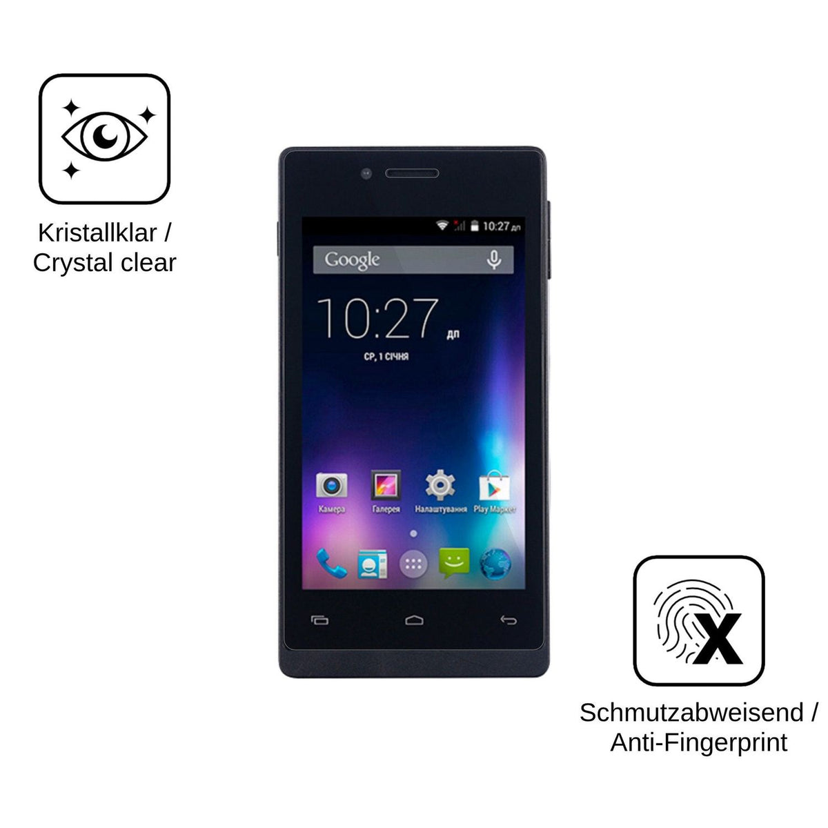 2x Screen Protector for Nomi i400 Beat Flexible Glass 9H dipos