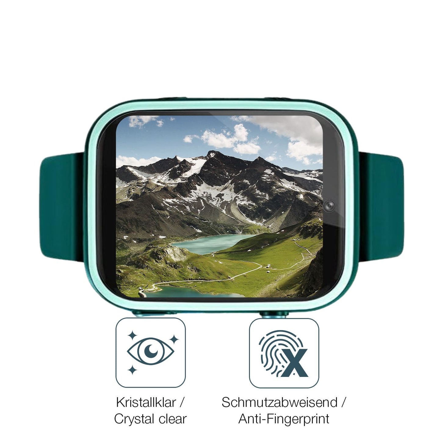 Flexible TPU-Folie passend zugeschnitten für Okyuk T45 Smartwatch Kinder, vollständige Abdeckung