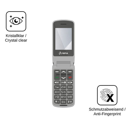2x Screen Protector for Olympia Style Duo 4G Flexible Glass 9H dipos