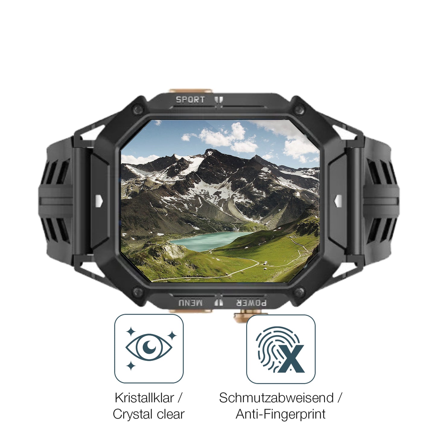 Flexible TPU-Folie passend zugeschnitten für Oukitel BT80, vollständige Abdeckung