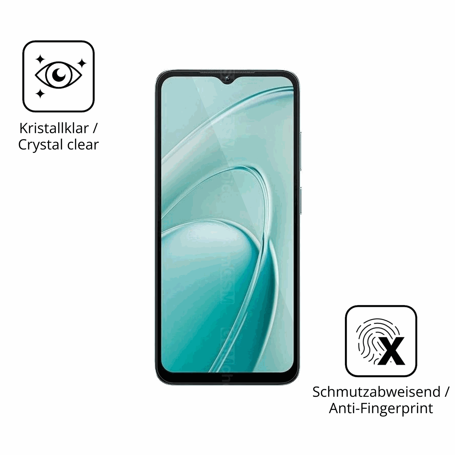 Flexible TPU-Folie passend zugeschnitten f�r Oukitel C7, vollst�ndige Abdeckung
