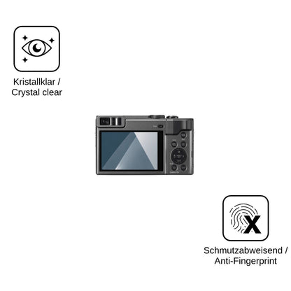 2x Screen Protector for Panasonic Lumix DC-TZ90 Flexible Glass 9H dipos