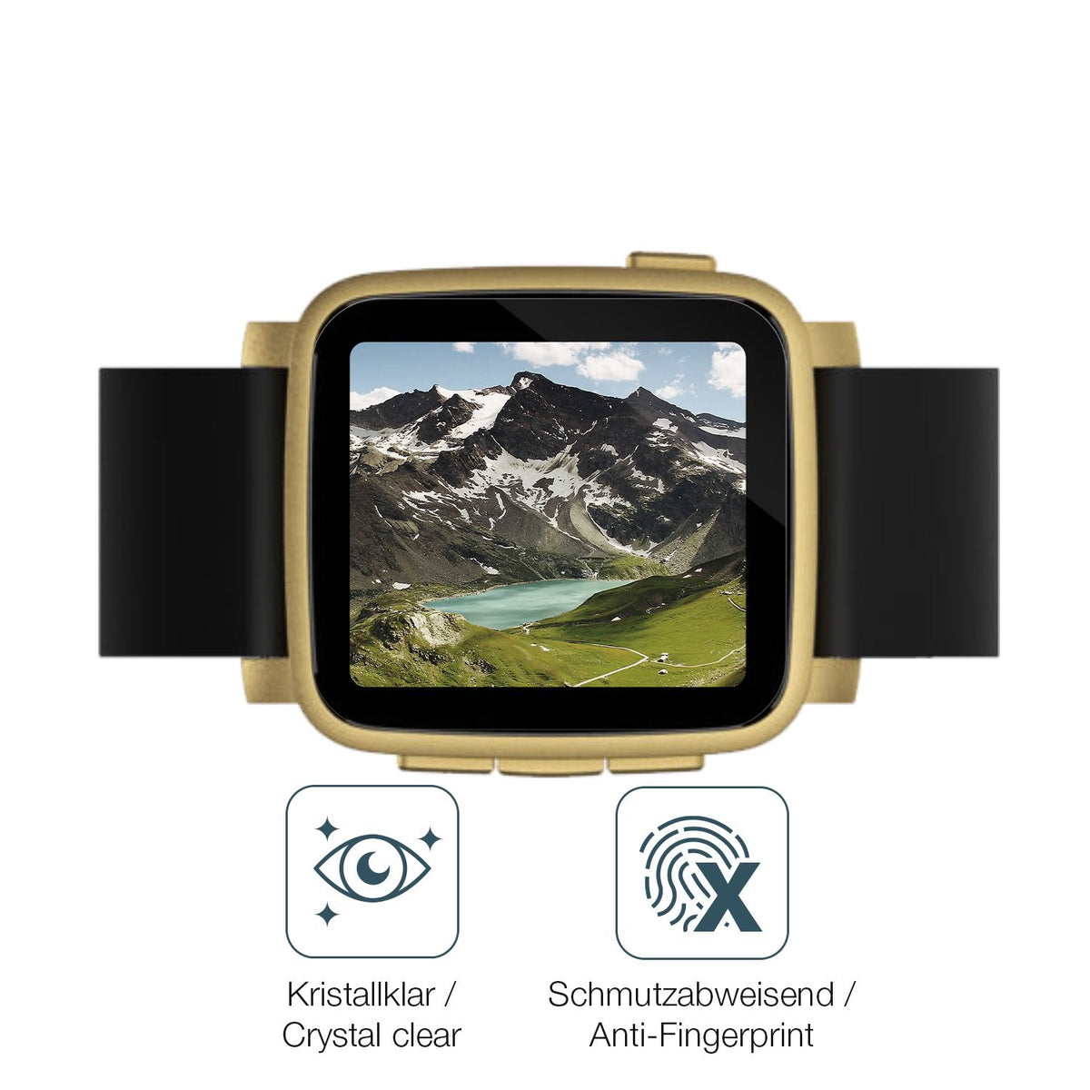 Schutz gegen Kratzer auf dem Pebble Time 2 Glas durch Schlüssel oder Ähnliches