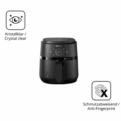 Flexible TPU-Folie passend zugeschnitten für Philips Airfryer 2000 Gen 2 4.2L, vollständige Abdeckung