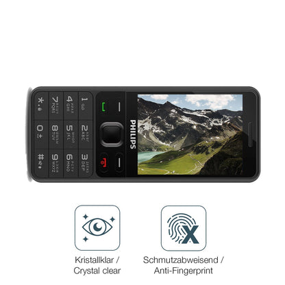 Schutz gegen Kratzer auf dem Philips Xenium E185 Glas durch Schlüssel oder Ähnliches