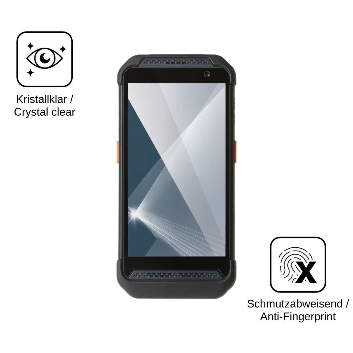 2x Screen Protector for Point Mobile PM86 Flexible Glass 9H dipos